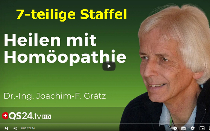 QS24 Fernsehen (Schweiz):   7-teilige Staffel  - "Homöopathie: Heilung mit "Nichtsen"?"